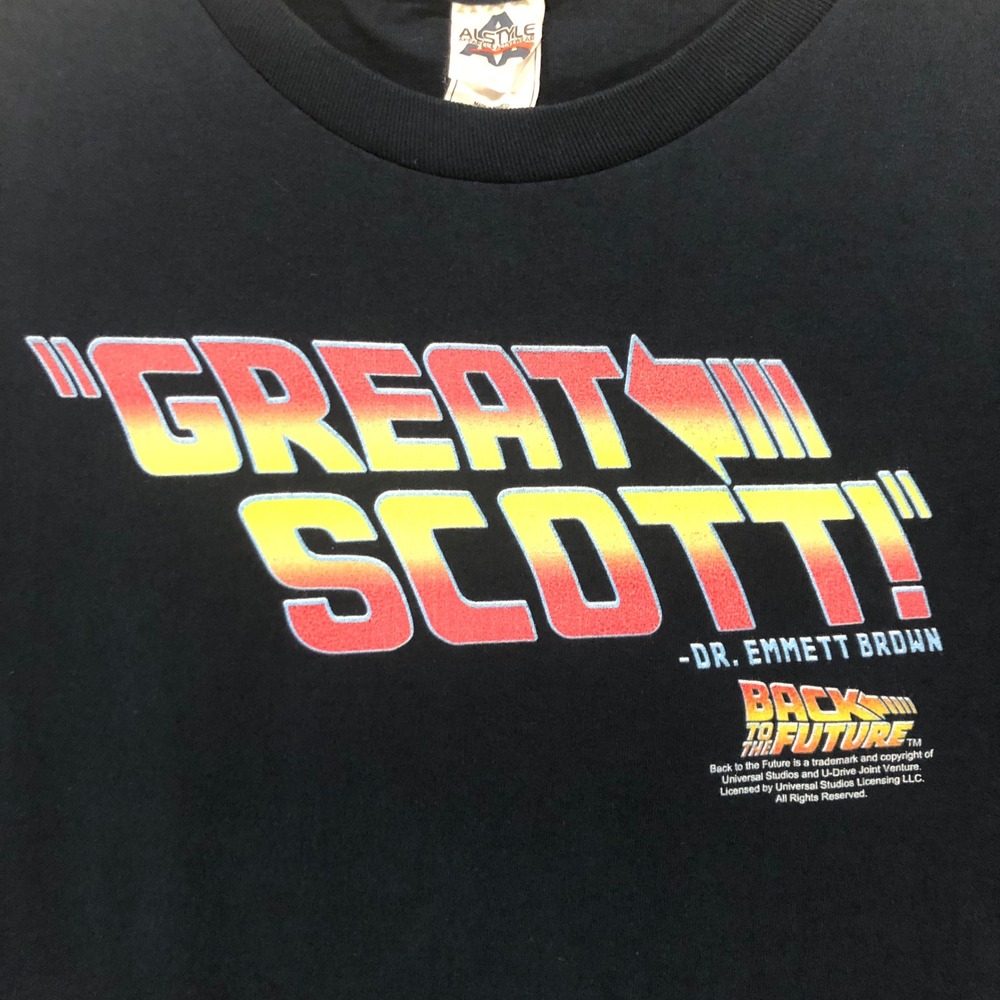 Back to the Future‎ Great Scott Dr Emmett Brown Long Sleeve Alstyle Mens Medium